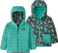 Patagonia Down Sweater Omkeerbare Hoody Kinderen, Bont