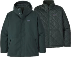 Patagonia Lone Mountain 3-in-1 Jack Heren, Groen