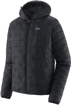 Patagonia Micro Puff Hoody Heren, Zwart