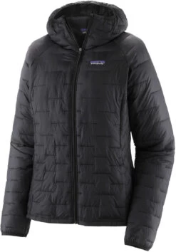 Patagonia Micro Puff Hoody Dames, Zwart