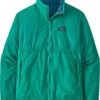 Patagonia Microdini Shelled Omkeerbare Jas Heren, Blauw/turquoise -Winter Mode Winkel patagonia microdini shelled reversible jacket men green frtl 1
