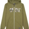 Picture Basement Zip Hoodie Heren, Olijf 2 Picture Basement Zip Hoodie Heren, Olijf -Winter Mode Winkel picture basement zip hoodie men army green 1
