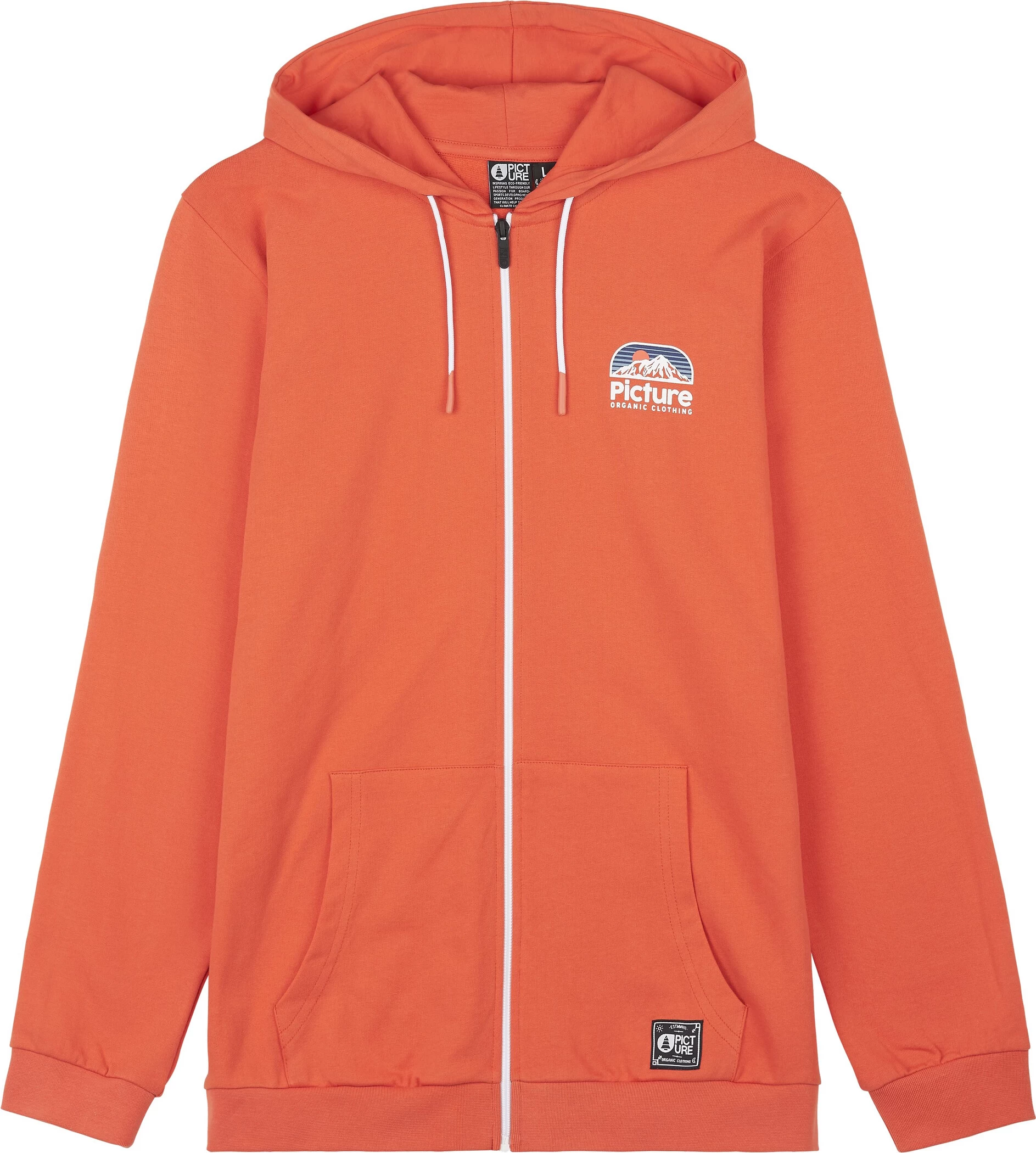 Picture Hamelton Zip Hoodie Heren, Oranje 3 Picture Hamelton Zip Hoodie Heren, Oranje