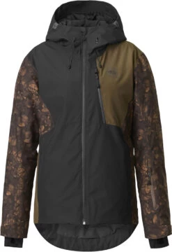 Picture Seen Jas Dames, Zwart/olijf