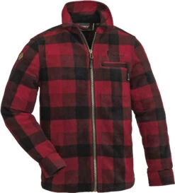Pinewood Kanada Fleece Shirt Kinderen, Rood/zwart