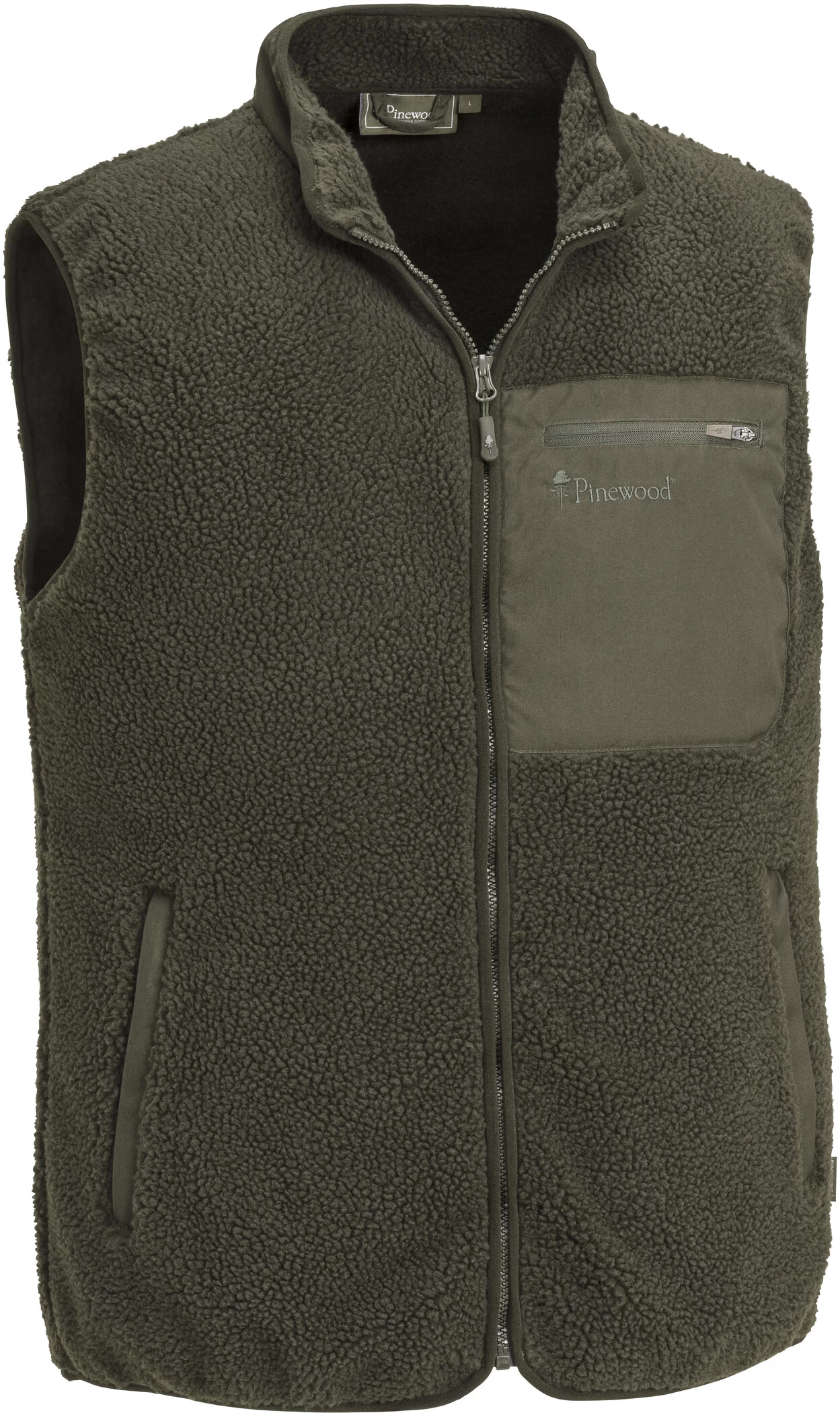 Pinewood Pile Vest Heren, Groen 3 Pinewood Pile Vest Heren, Groen