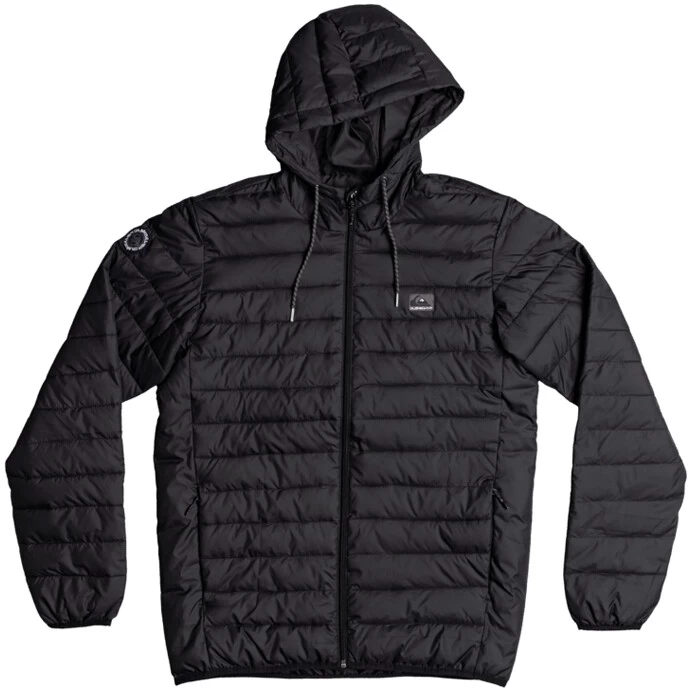 Quiksilver Scaly Hooded Jacket Heren, Zwart 3 Quiksilver Scaly Hooded Jacket Heren, Zwart