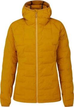 Rab Cubit Stretch Down Hoody Dames, Geel