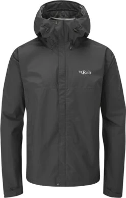 Rab Downpour Eco Jas Heren, Zwart