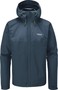 Rab Downpour Eco Jas Heren, Blauw