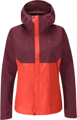 Rab Downpour Plus Jas Dames, Rood