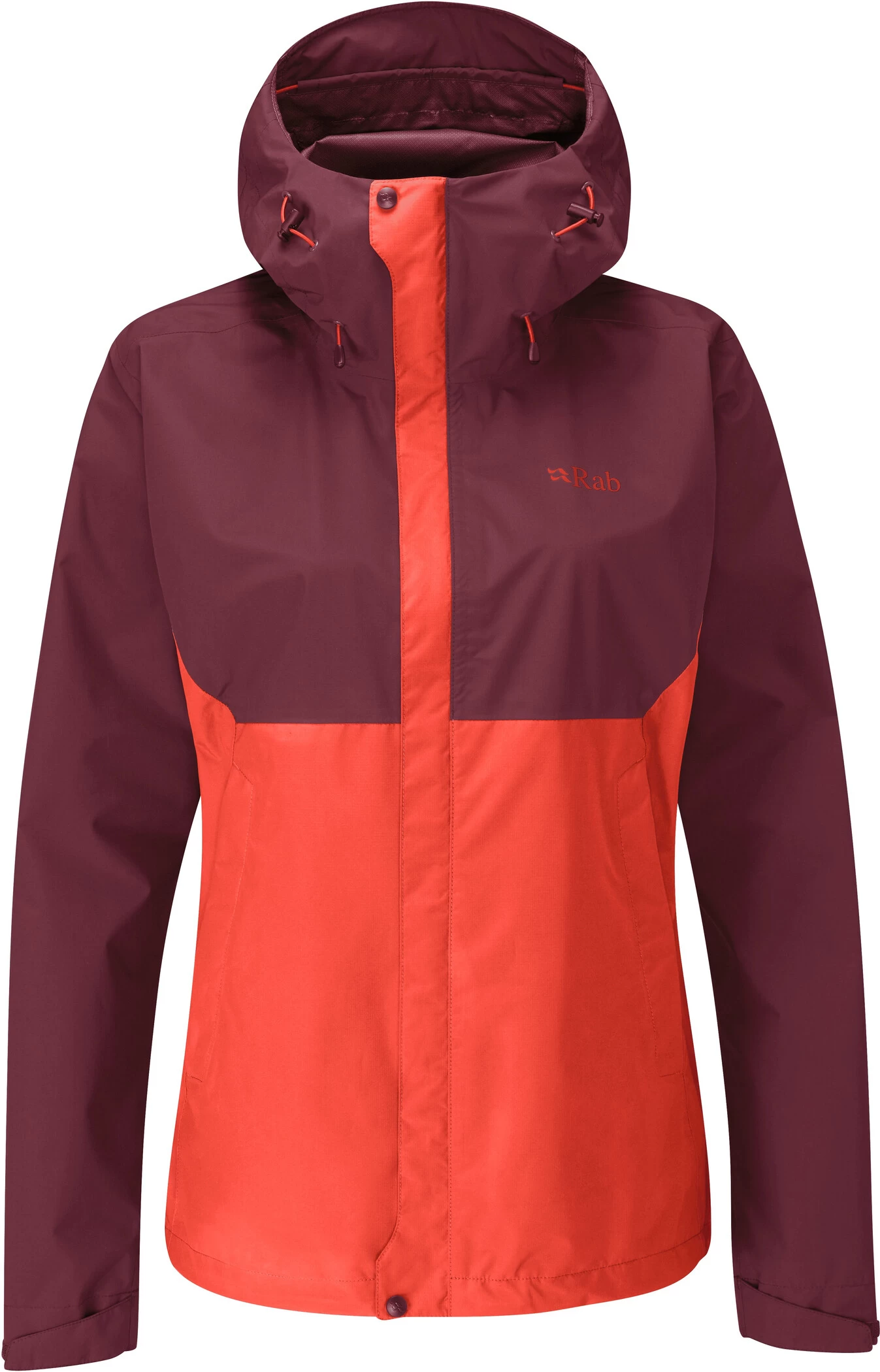 Rab Downpour Plus Jas Dames, Rood 3 Rab Downpour Plus Jas Dames, Rood