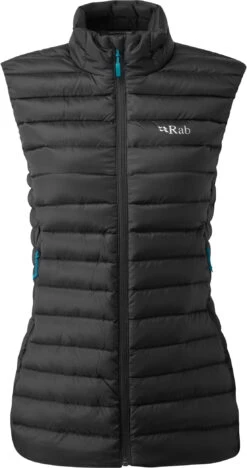 Rab Microlight Vest Women, Zwart
