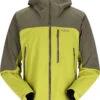 Rab Zanskar GTX Jas Heren, Geel/bruin -Winter Mode Winkel rab zanskar gtx jacket men army aspen green 1