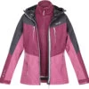 Regatta Carletta VII 3in1 Jas Dames, Roze/zwart -Winter Mode Winkel regatta carletta vii 3in1 jacket women seal grey amaranth haze 1