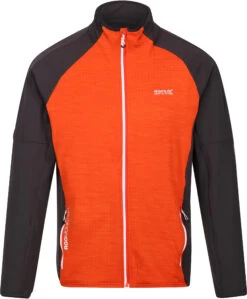 Regatta Hepley Full Zip Jacket Men, Oranje/grijs