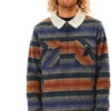 Rip Curl Flanno Jas Heren, Blauw/oranje -Winter Mode Winkel rip curl flanno jacket men navy 1