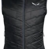 SALEWA Ortles Hybrid Tirol Wool Vest Heren, Zwart -Winter Mode Winkel salewa ortles hybrid tirol wool vest men black out 1