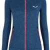 SALEWA Pedroc Polarlite Responsive Fleece Met Volledige Rits Dames, Petrol -Winter Mode Winkel salewa pedroc polarlite responsive full zip fleece women navy blazer melange 1