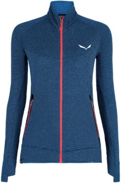 SALEWA Pedroc Polarlite Responsive Fleece Met Volledige Rits Dames, Petrol