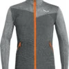 SALEWA Puez Hybrid Polarlite Hoodie Met Rits Heren, Grijs -Winter Mode Winkel salewa puez hybrid polalite full zip hoodie men onyx melange 1