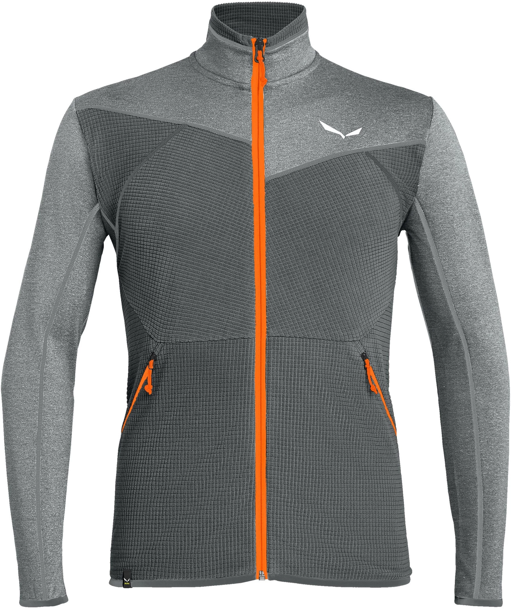 SALEWA Puez Hybrid Polarlite Hoodie Met Rits Heren, Grijs 3 SALEWA Puez Hybrid Polarlite Hoodie Met Rits Heren, Grijs