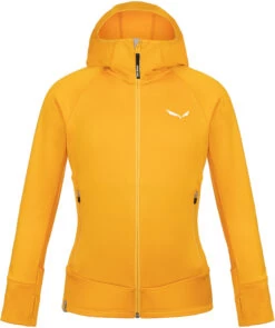 SALEWA Puez Polarlite Hooded Jacket Kinderen, Geel