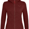 SALEWA Woolen 2L Hoody Dames, Rood -Winter Mode Winkel salewa woolen 2l hoody women syrah 1