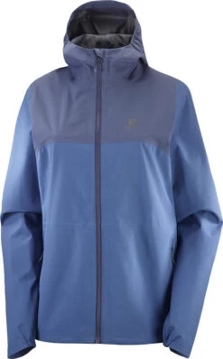 Salomon Essential Waterproof 2.5L Jas Dames, Blauw