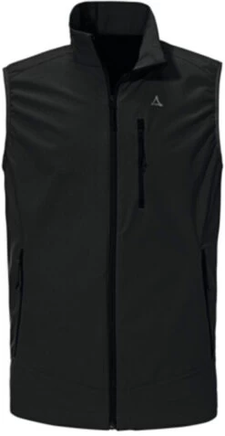 Schöffel Martinau Softshell Vest Heren, Zwart