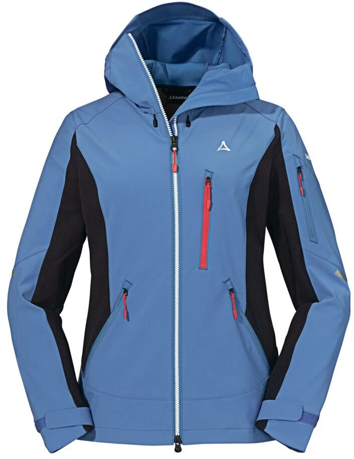 Schöffel Matrei Softshell Jas Dames, Blauw 3 Schöffel Matrei Softshell Jas Dames, Blauw