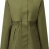 Tentree Lange Regenjas Dames, Olijf -Winter Mode Winkel tentree long rain jacket women olive night green 1