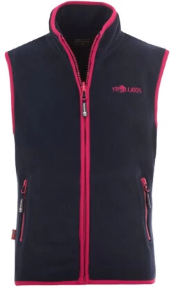 TROLLKIDS Arendal Vest Kinderen, Blauw/roze