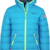 TROLLKIDS Dovrefjell Jas Kinderen, Blauw -Winter Mode Winkel trollkids dovrefjell jacket kids vivid blue cool lime night sky 1
