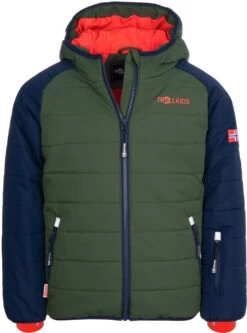 TROLLKIDS Hafjell Pro Sneeuwjas Kinderen, Groen/blauw