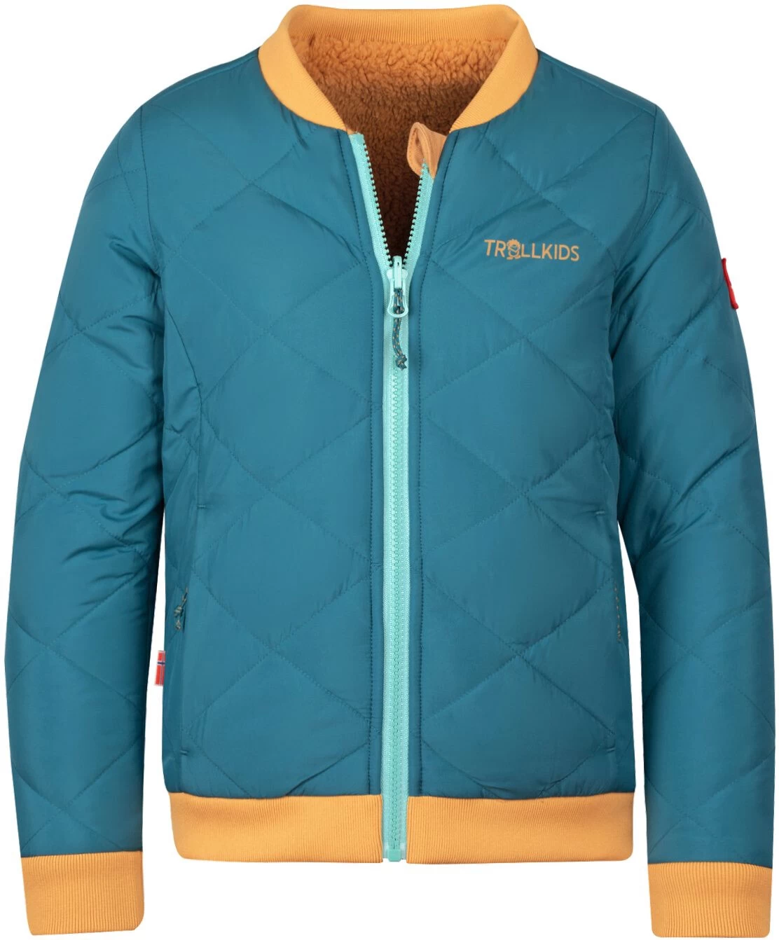 TROLLKIDS Hamar Jas Meisjes, Blauw/geel 3 TROLLKIDS Hamar Jas Meisjes, Blauw/geel