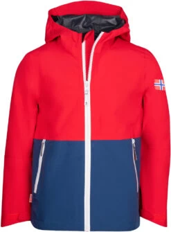 TROLLKIDS Haugesund Jas Kinderen, Rood/blauw