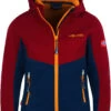 TROLLKIDS Kristiansand Jas Kinderen, Rood/blauw -Winter Mode Winkel trollkids kristiansand jacket kids rusty red mystic blue golden yellow 1