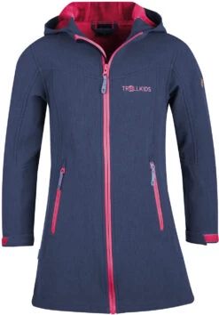 TROLLKIDS Lillesand Jas Meisjes, Blauw/roze