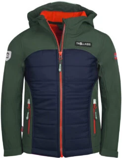 TROLLKIDS Lysefjord Jas Kinderen, Groen/blauw
