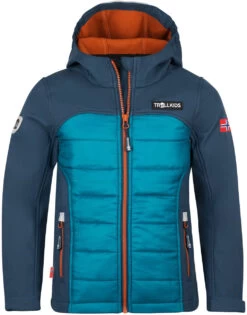 TROLLKIDS Lysefjord Jas Kinderen, Blauw/petrol