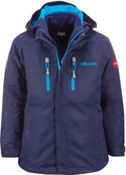 TROLLKIDS Myrdal Pro 3in1 Jas Kinderen, Blauw