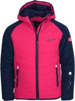 TROLLKIDS Myrkdalen Sneeuwjack Kinderen, Roze/blauw