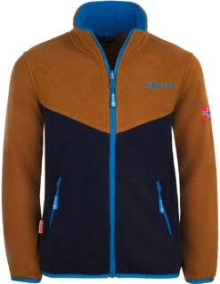 TROLLKIDS Oppdal XT Jas Kinderen, Bruin/blauw