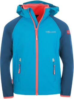 TROLLKIDS Rondane XT Zip Off Jas Kinderen, Turquoise/blauw