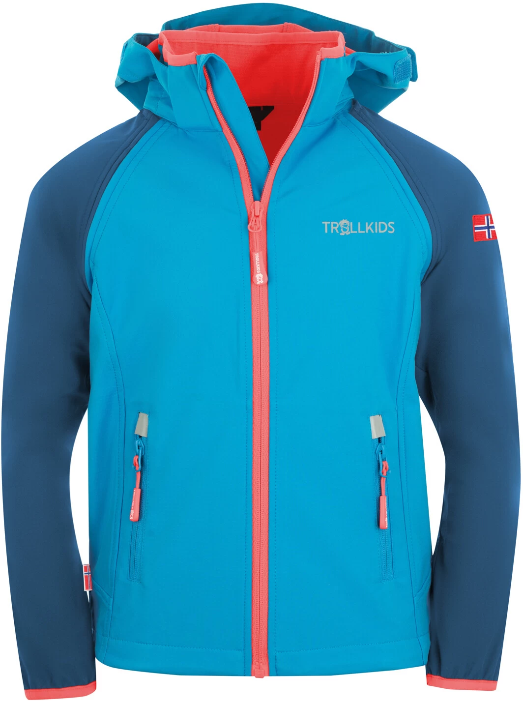TROLLKIDS Rondane XT Zip Off Jas Kinderen, Turquoise/blauw 3 TROLLKIDS Rondane XT Zip Off Jas Kinderen, Turquoise/blauw