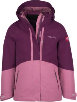 TROLLKIDS Skanden 3in1 Jas Meisjes, Violet/roze