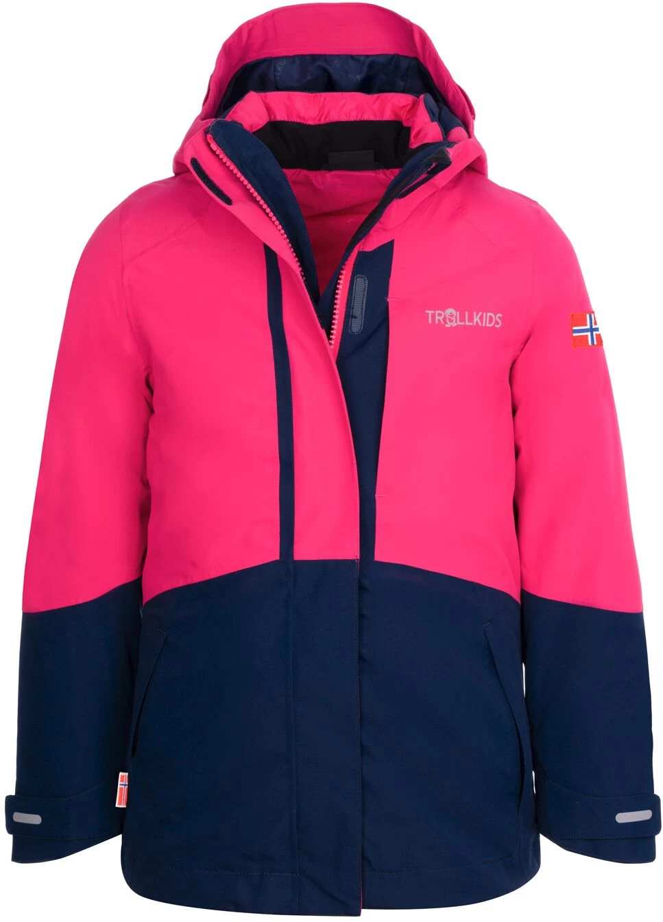 TROLLKIDS Skanden 3in1 Jas Meisjes, Roze/blauw 3 TROLLKIDS Skanden 3in1 Jas Meisjes, Roze/blauw