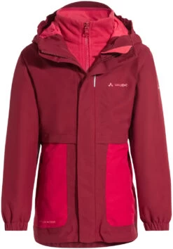 VAUDE Campfire 3in1 Jas Meisjes, Rood