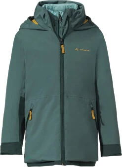 VAUDE Casarea II 3in1 Jas Kinderen, Groen